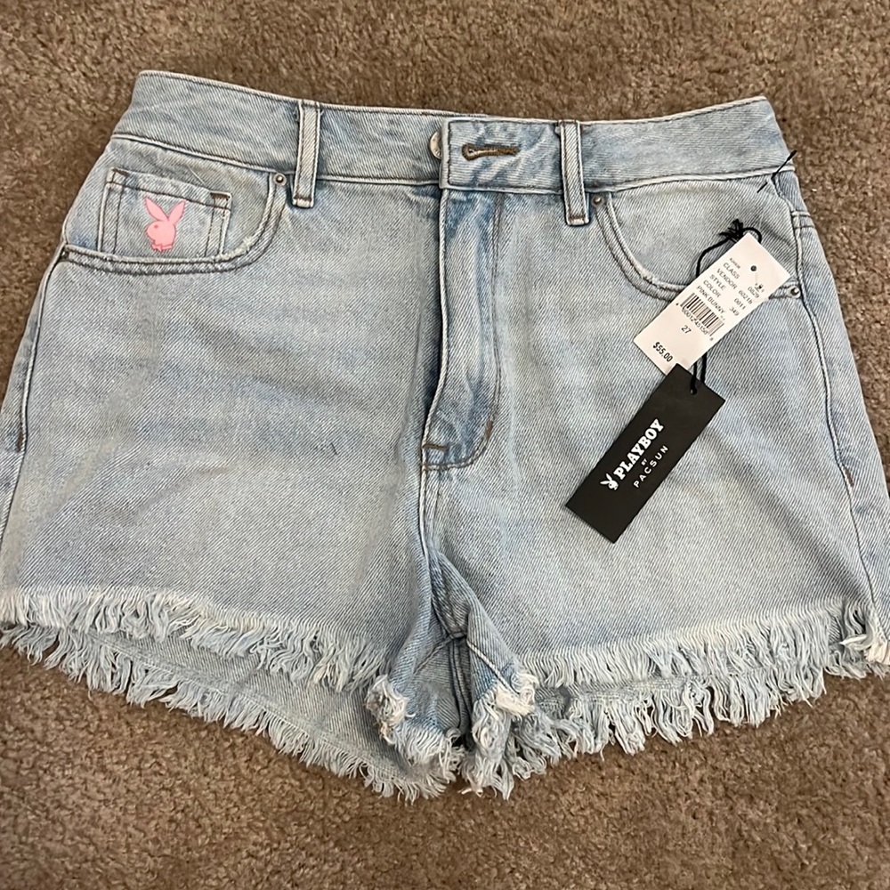 Pacsun Playboy Bunny Jean Shorts (never worn)